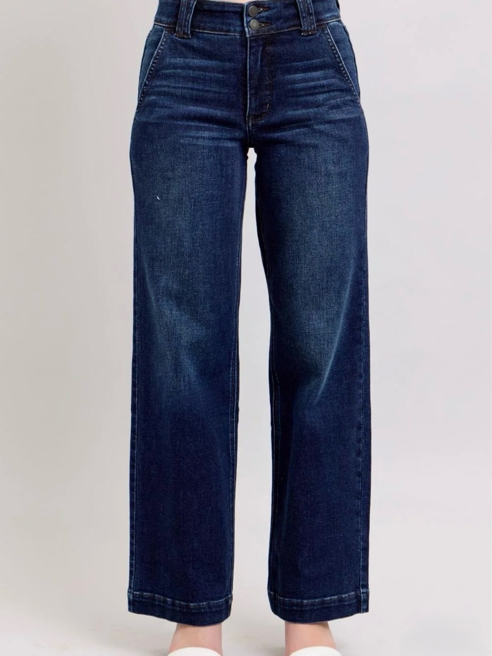 Judy Blue Wide Leg High Waist Jeans Dark Wash JB82642DKCO Size 9/29